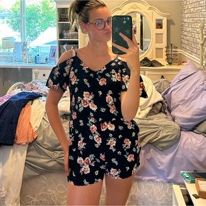 Womens floral romper!